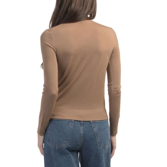 THEORY Palomino Wool Turtleneck Regal Sweater - Picture 2 of 2